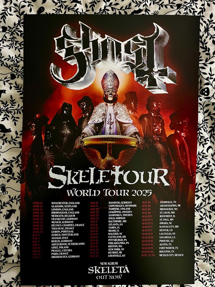 Ghost - Skeletour 2025 Poster