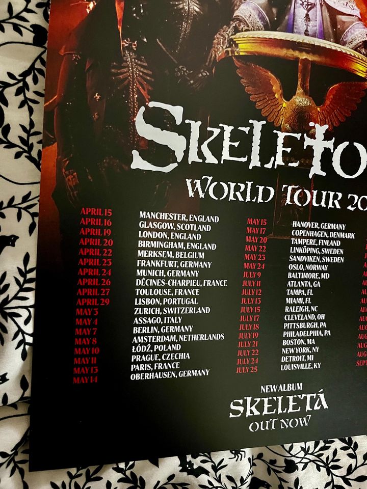 Ghost - Skeletour 2025 Poster