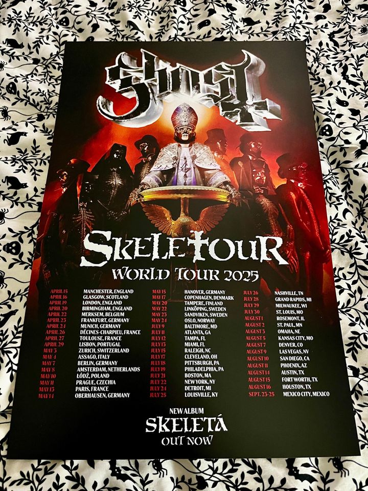 Ghost - Skeletour 2025 Poster
