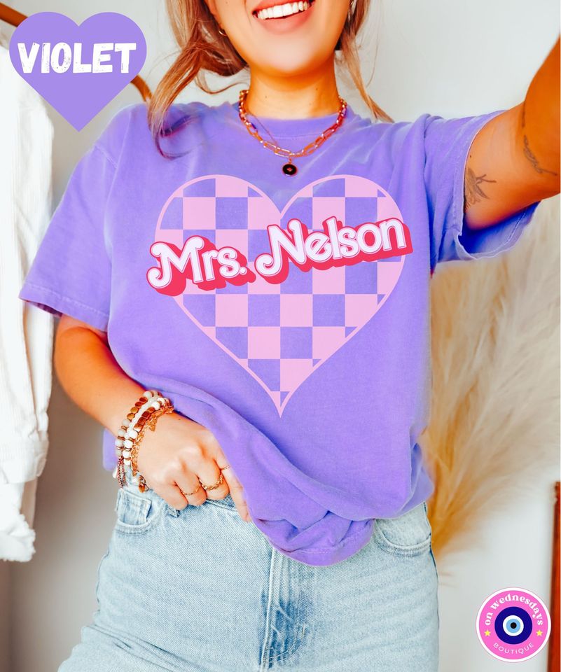 Valentines Day Teacher Shirt, Personalized Teacher Shirt