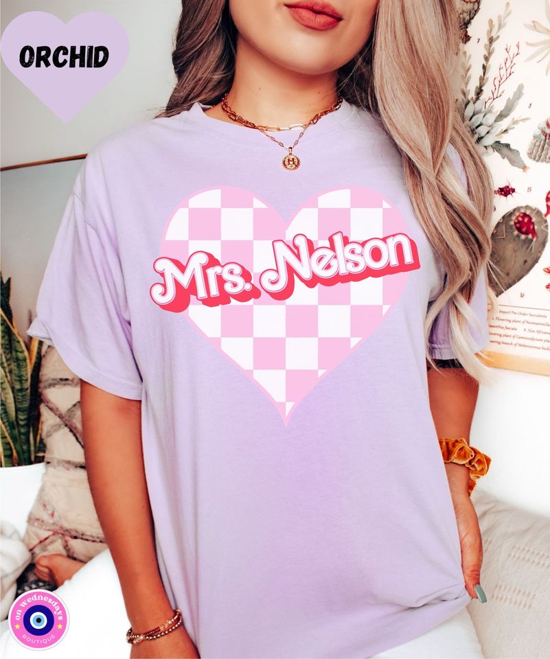 Valentines Day Teacher Shirt, Personalized Teacher Shirt