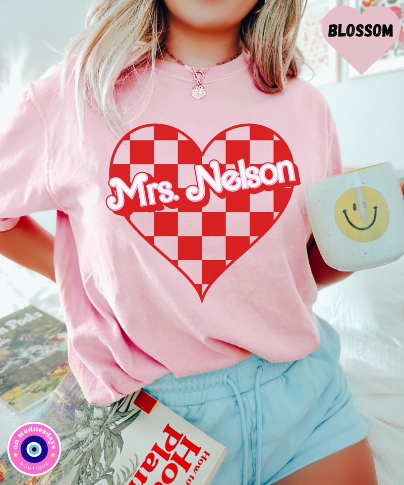 Valentines Day Teacher Shirt, Personalized Teacher Shirt