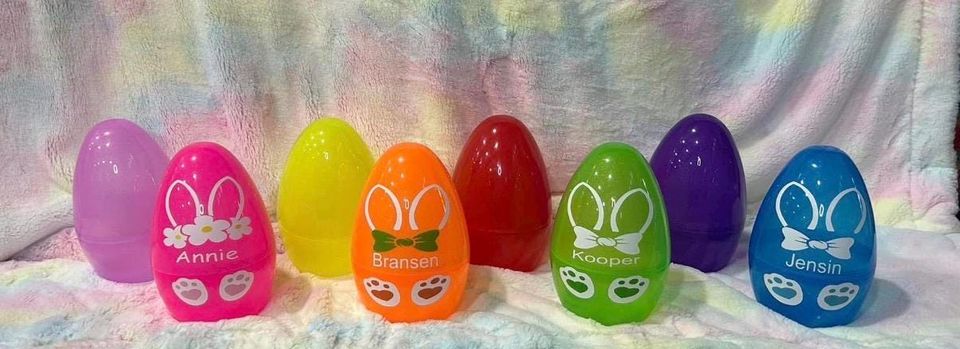 Personalized 10 inch Easter Eggs