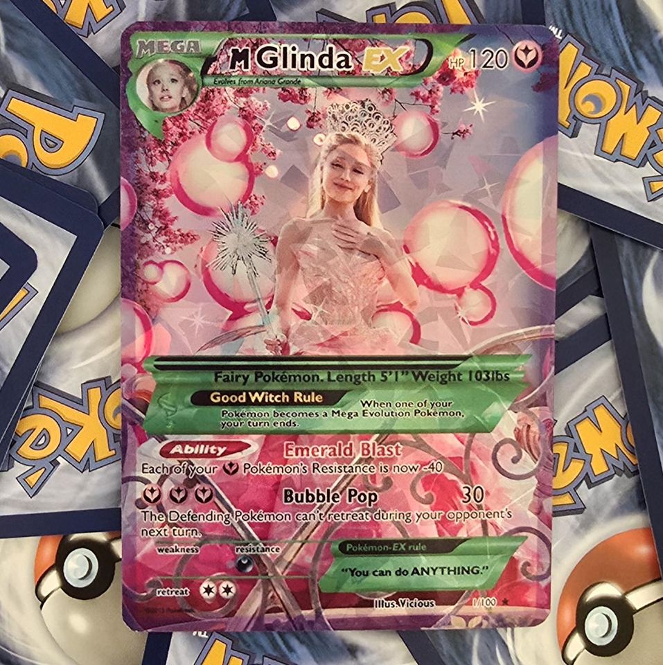 Glinda The Good Witch PKM Card - Wicked - Ariana