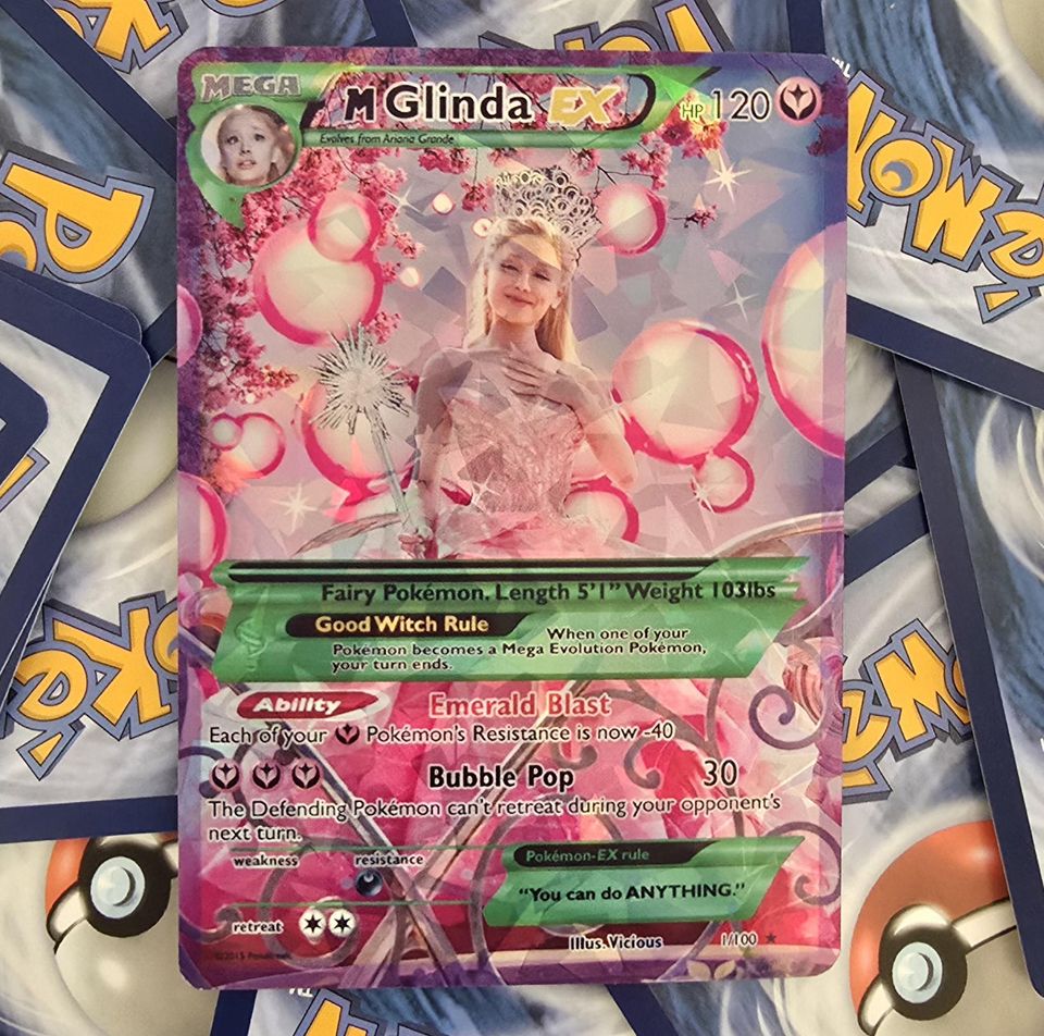Glinda The Good Witch PKM Card - Wicked - Ariana