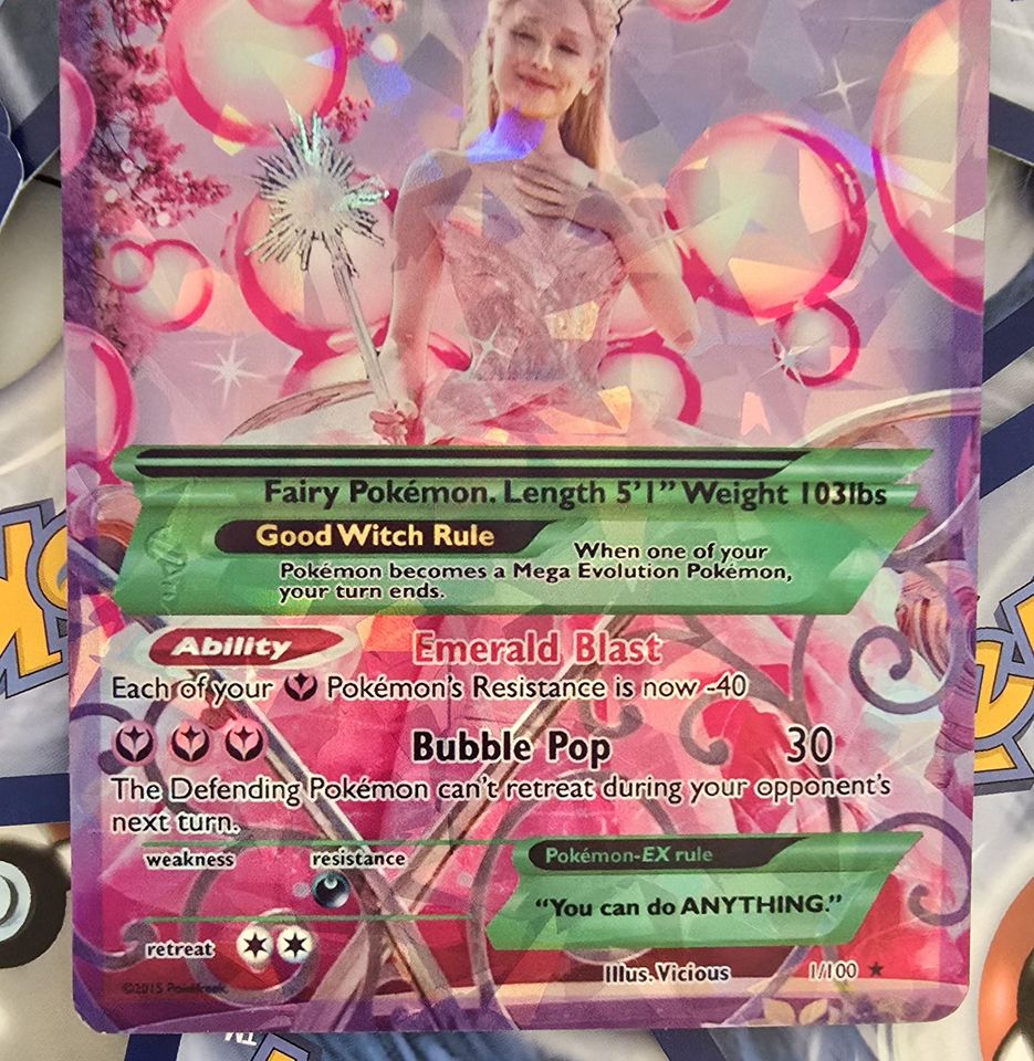 Glinda The Good Witch PKM Card - Wicked - Ariana