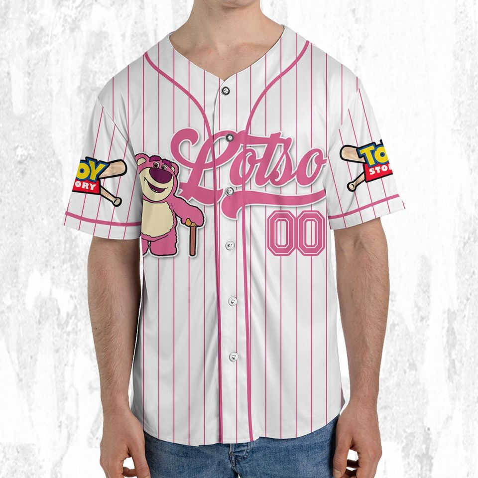 Custom Disney Toy Story Lotso Baseball Jersey