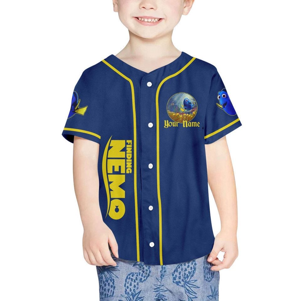 Personalized Disney Finding Nemo Dory Awesome, Disney Baseball Jersey Sports