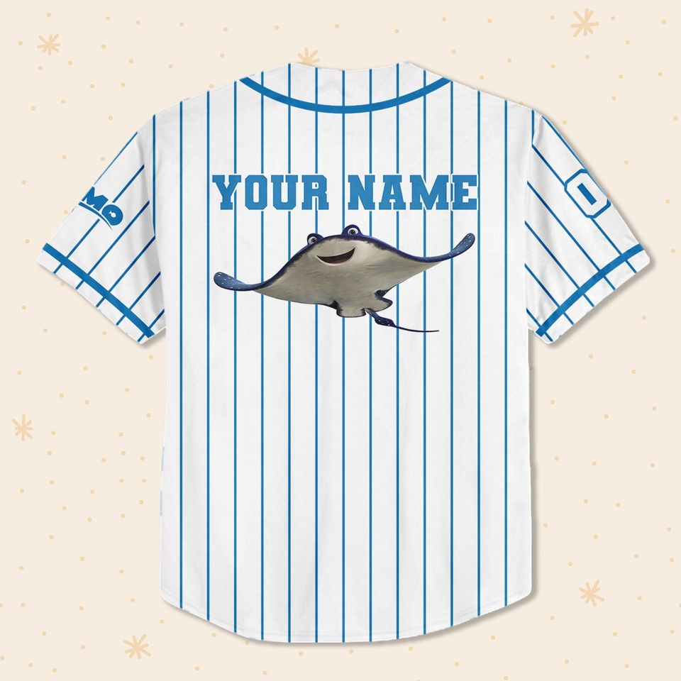 Personalize Finding Nemo Ray Funny Life Jersey, Disney Baseball Jersey