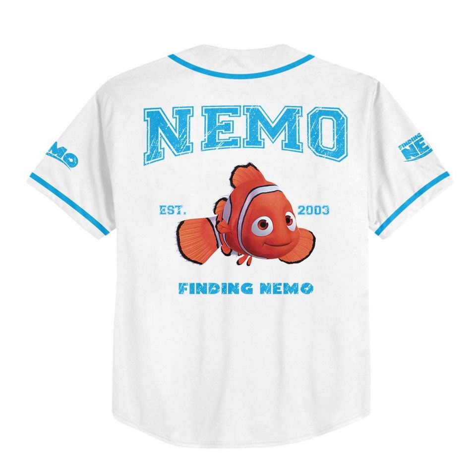 Personalized Disney Finding Nemo Vintage Nemo, Disney Baseball Jersey Sports