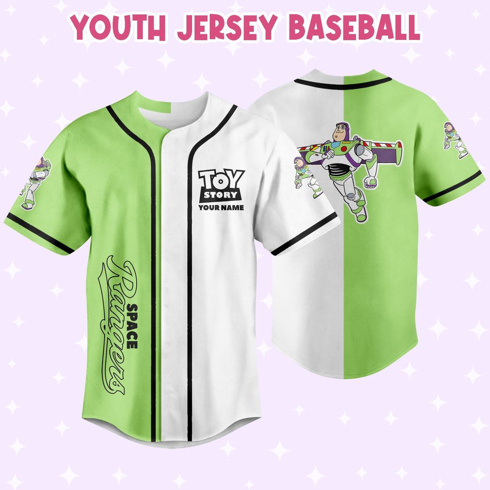 Custom Toy Story Buzz Lightyear Space Baseball Jersey, Gift For Baseball Fans