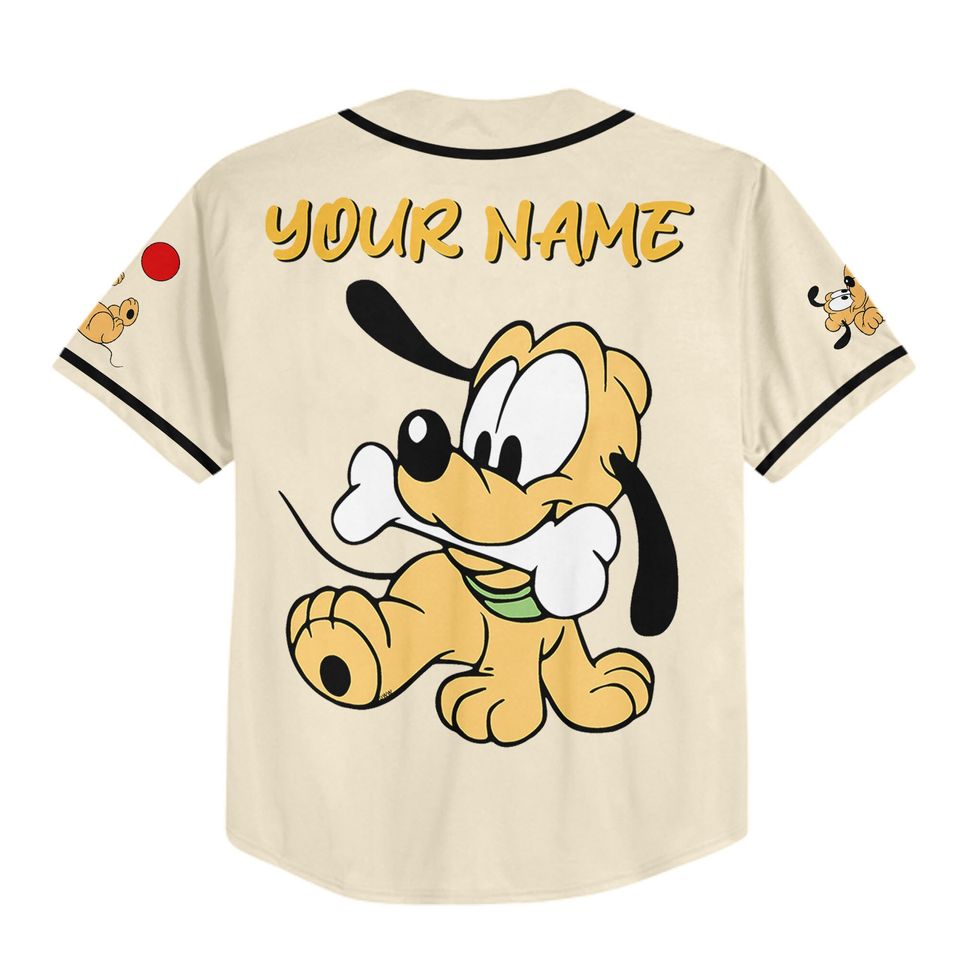 Personalize Retro Pluto Jersey, Disney Pluto Custom