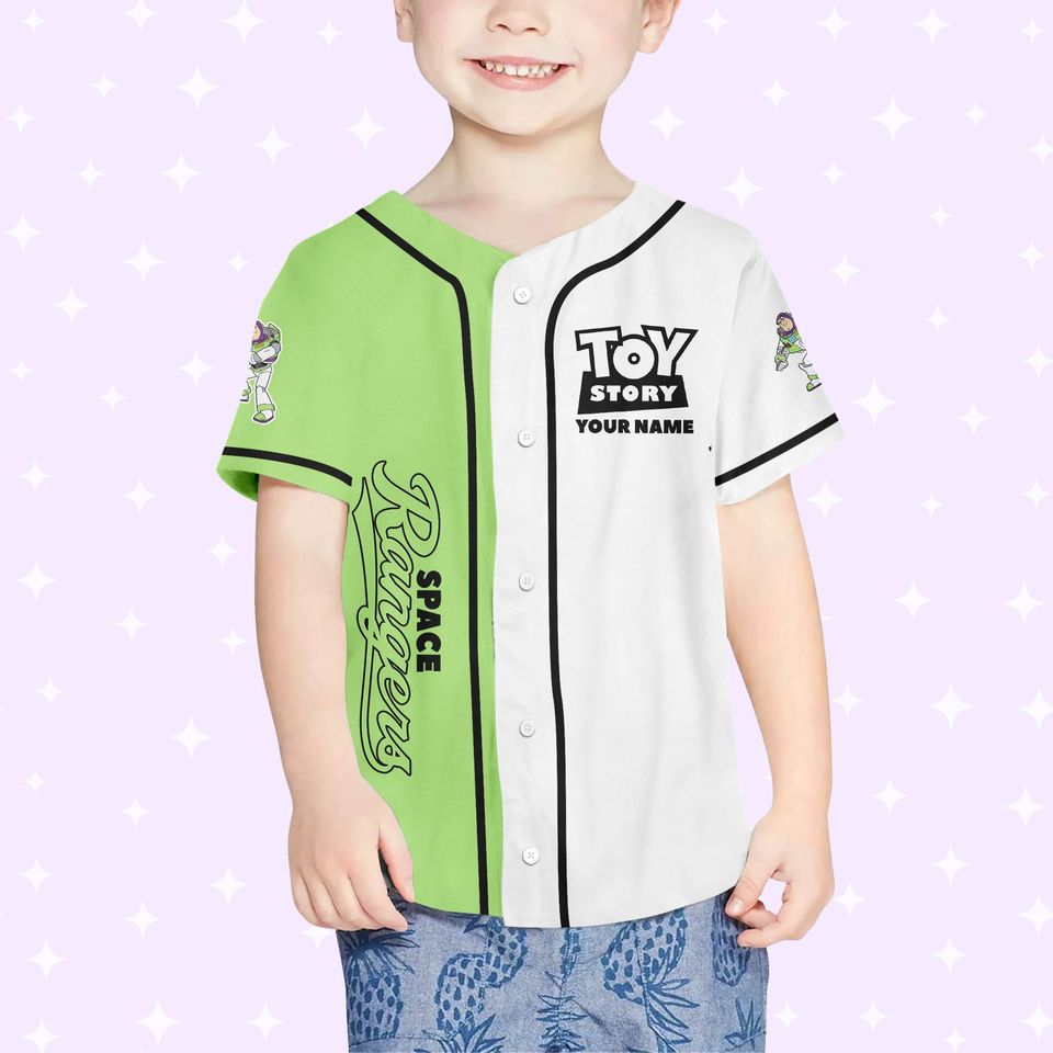 Custom Toy Story Buzz Lightyear Space Baseball Jersey, Gift For Baseball Fans