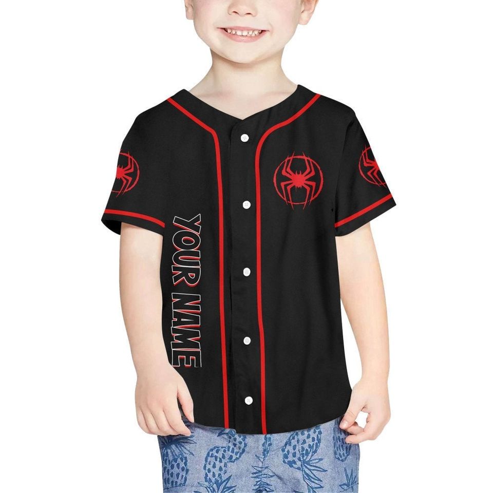 Personalize Spider Man Across the Spider Verse Baseball Jersey Shirt