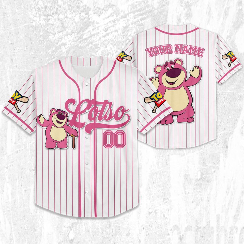 Custom Disney Toy Story Lotso Baseball Jersey