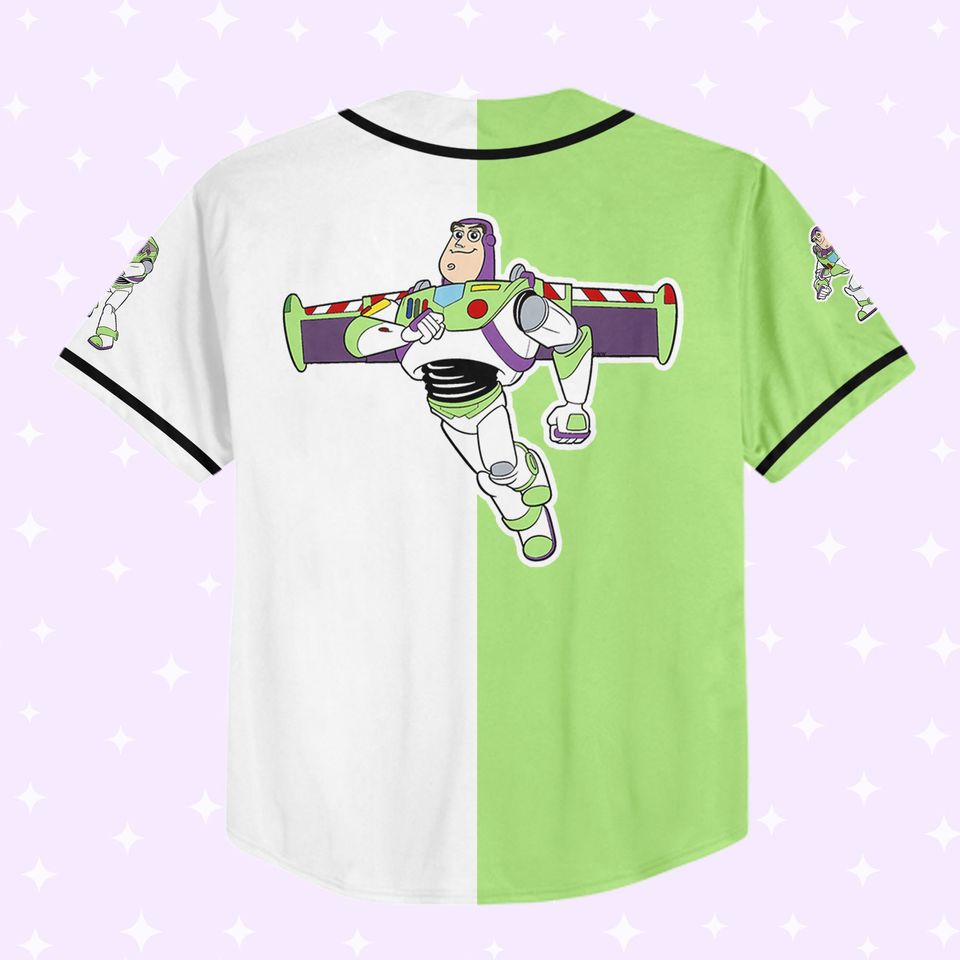 Custom Toy Story Buzz Lightyear Space Baseball Jersey, Gift For Baseball Fans
