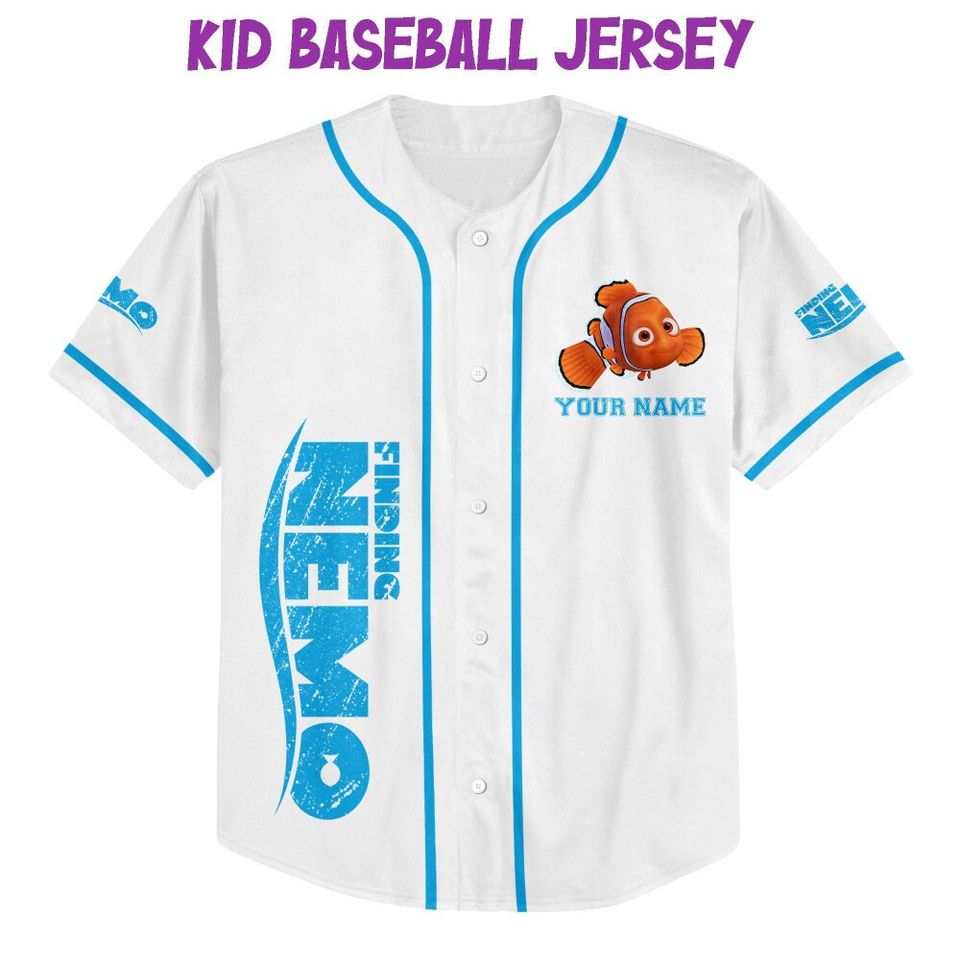 Personalized Disney Finding Nemo Vintage Nemo, Disney Baseball Jersey Sports