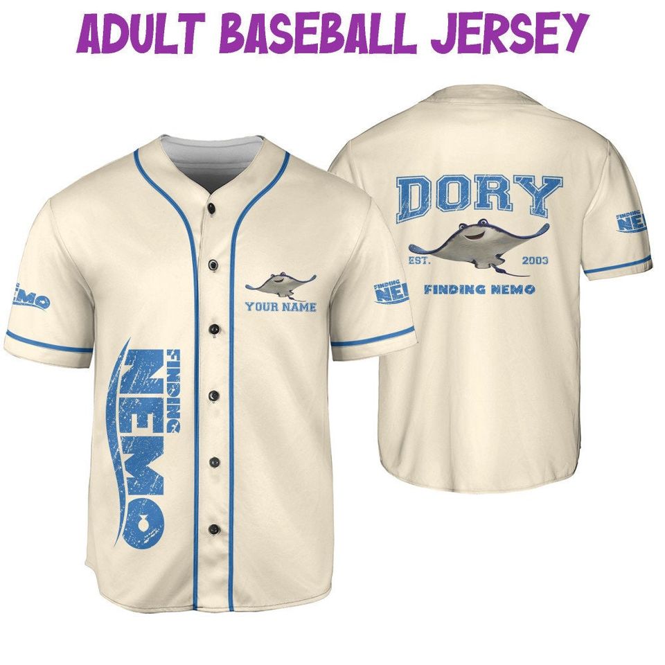 Personalized Disney Finding Nemo Vintage Ray, Disney Baseball Jersey Sports
