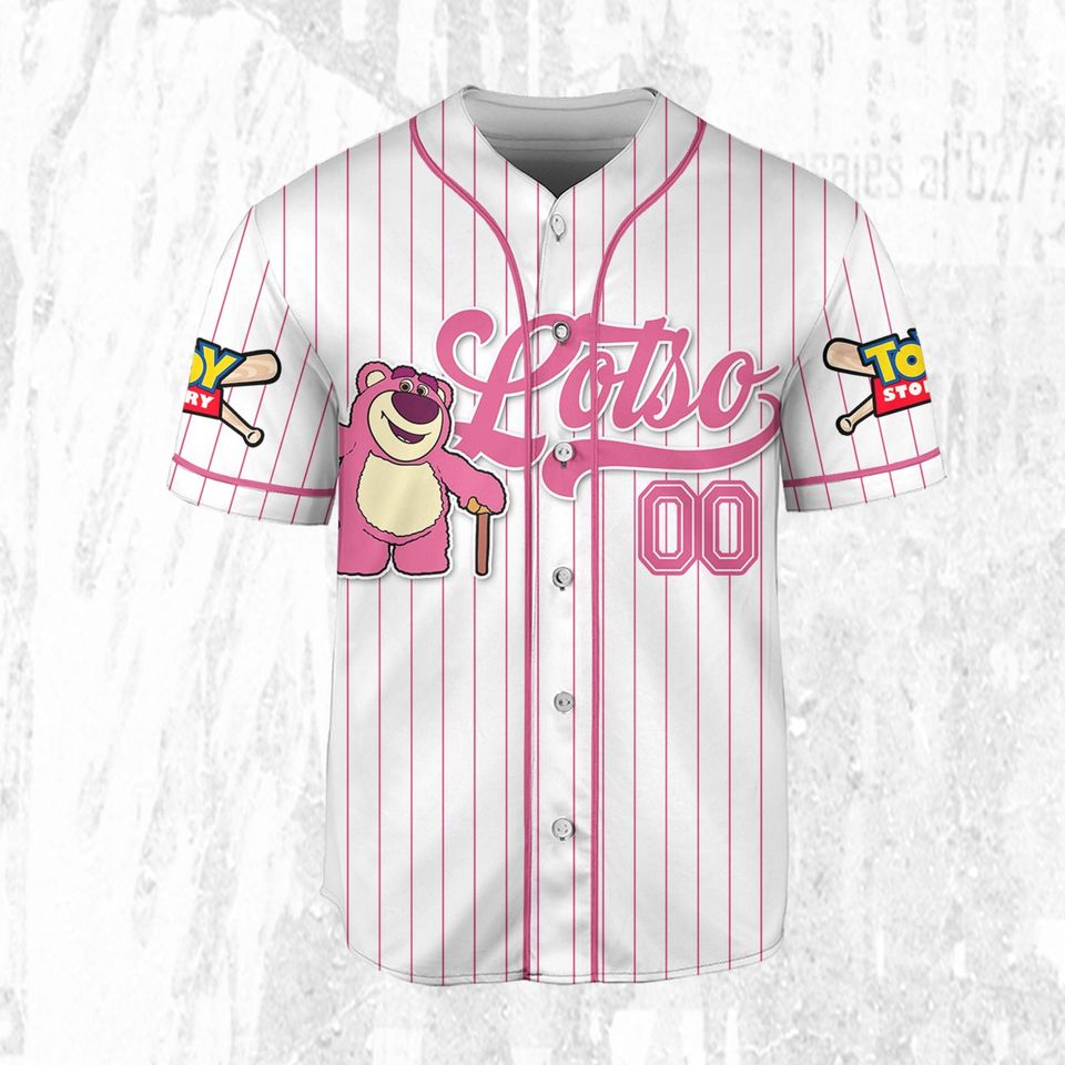 Custom Disney Toy Story Lotso Baseball Jersey