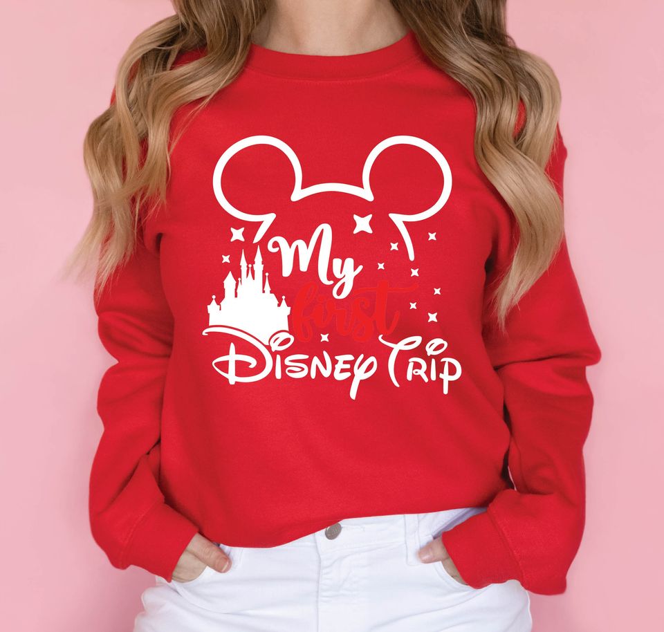 First Disneyland Trip Christmas Sweatshirt | My first Disney Trip
