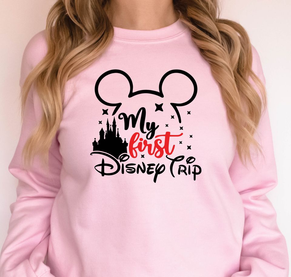 First Disneyland Trip Christmas Sweatshirt | My first Disney Trip