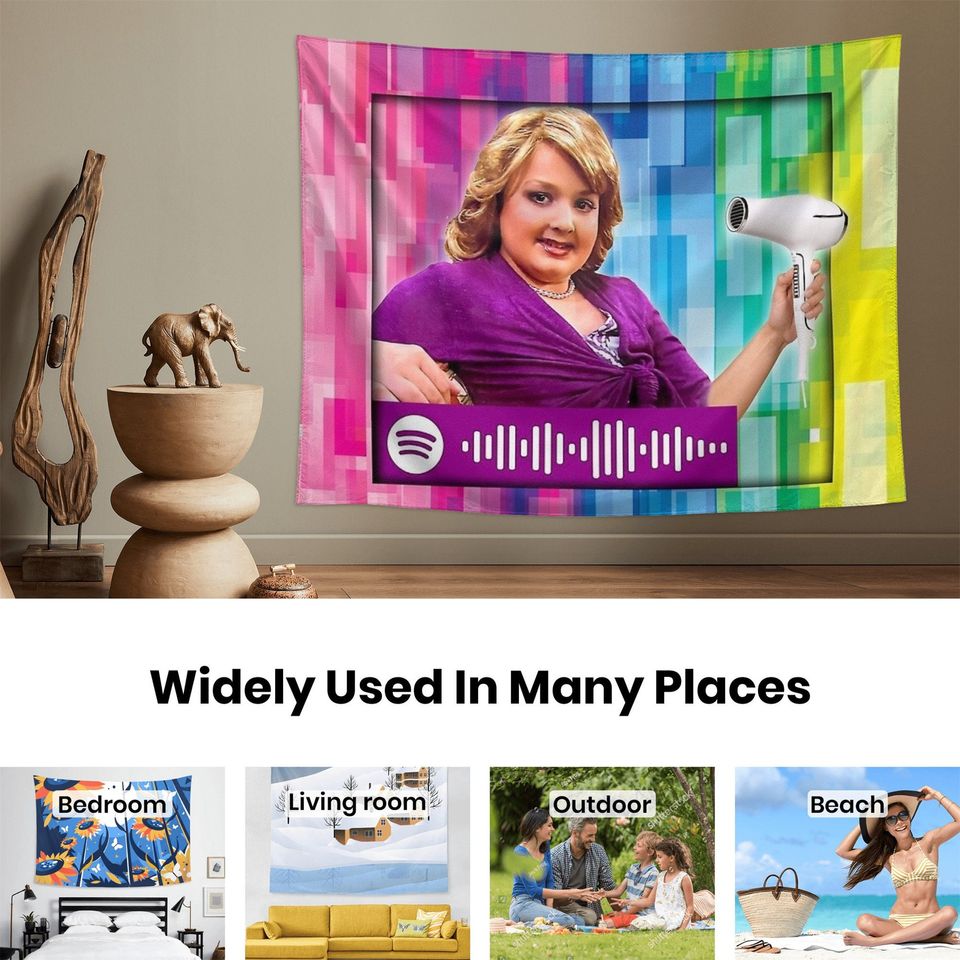 Girl Gibby Aesthetics Tapestry, Boutique Funny meme Wall Hanging Tapestry