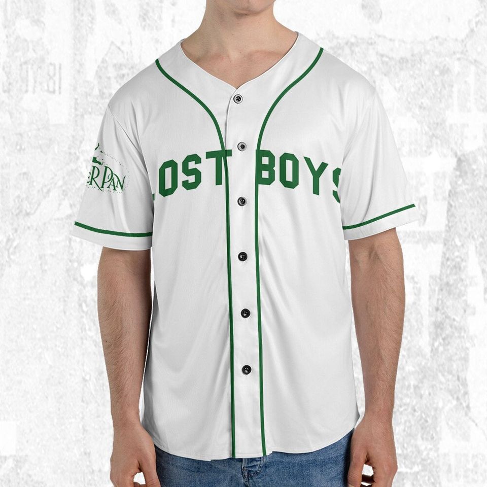 Personalize Peter Pan Lost Boys Baseball Jersey, Disney Characters Shirt