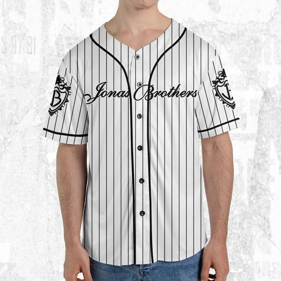 Jonas Brothers The Tour 2023 White, Custom Baseball Jersey Shirt