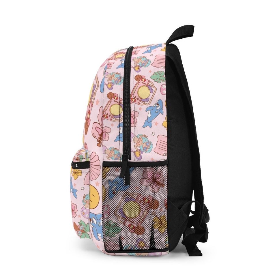 Beachy pink  Backpack, Disney Backpack, Disney Park Bag, Disney School Bag, Kids Backpack