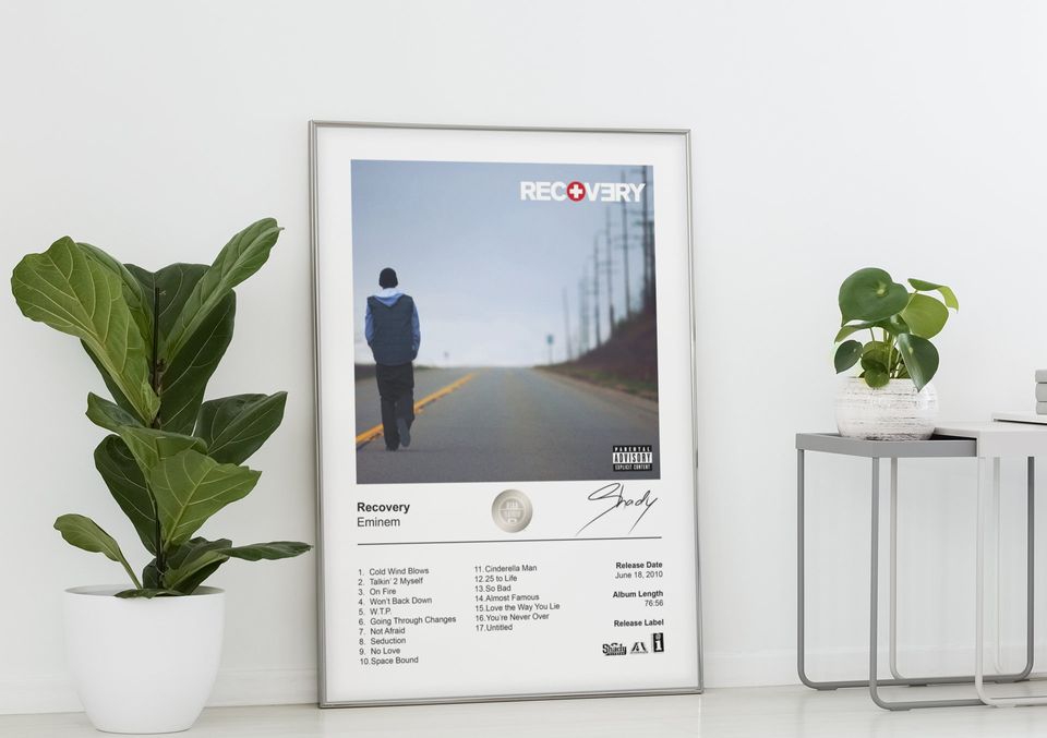 Eminem Poster - Recovery Album Cover Poster