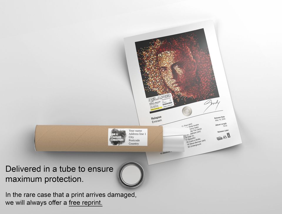 Eminem Poster - Relapse Album Cover Poster Print