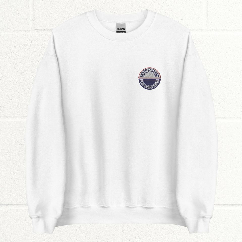 Anti-Hero "vote for me for everything" embroidered sweatshirt