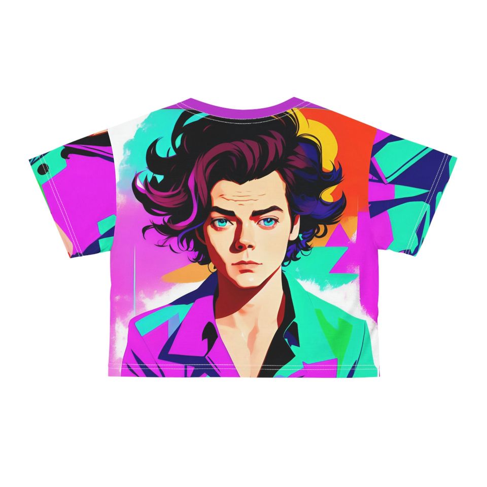 Harry T-Shirt Cute Crop Tops | Cropped Graphic Tee | Pop Art Tshirt