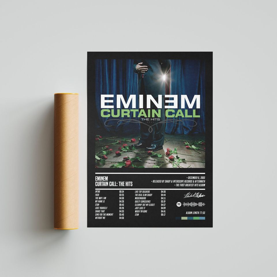 Eminem Curtain Call The Hits Poster