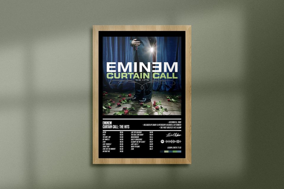 Eminem Curtain Call The Hits Poster