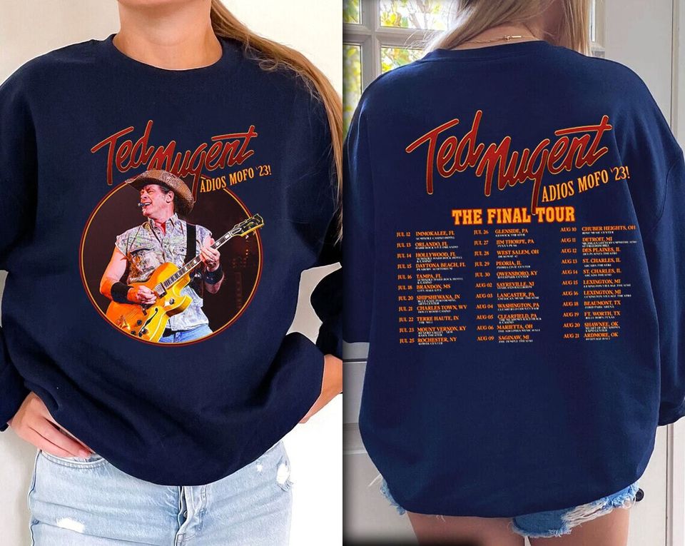 Ted Nugent Adios Mofo 2023 Tour T-Shirt, Nugent Final Tour Shirt
