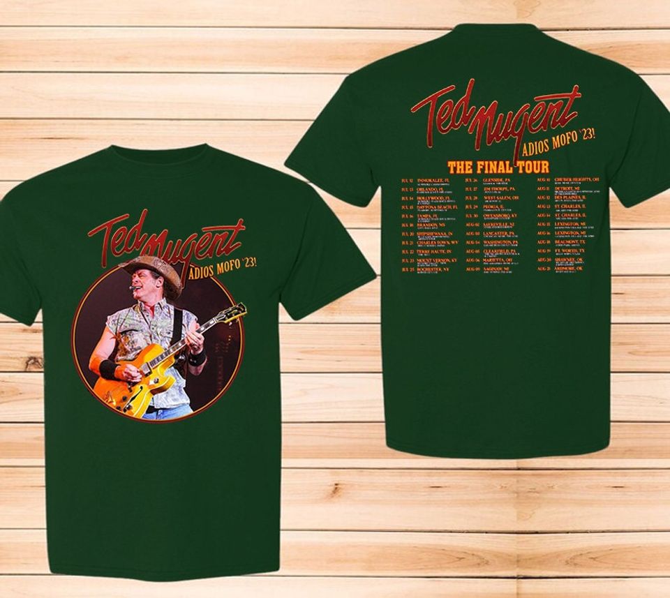 Ted Nugent Adios Mofo 2023 Tour T-Shirt, Nugent Final Tour Shirt