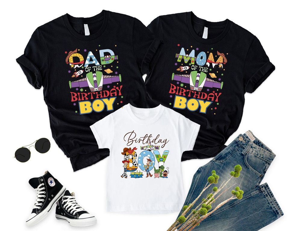 Birthday Boy Toy Story Shirt, Dad Mom Birthday Boy Shirt, Disney Birthday Squad Shirt