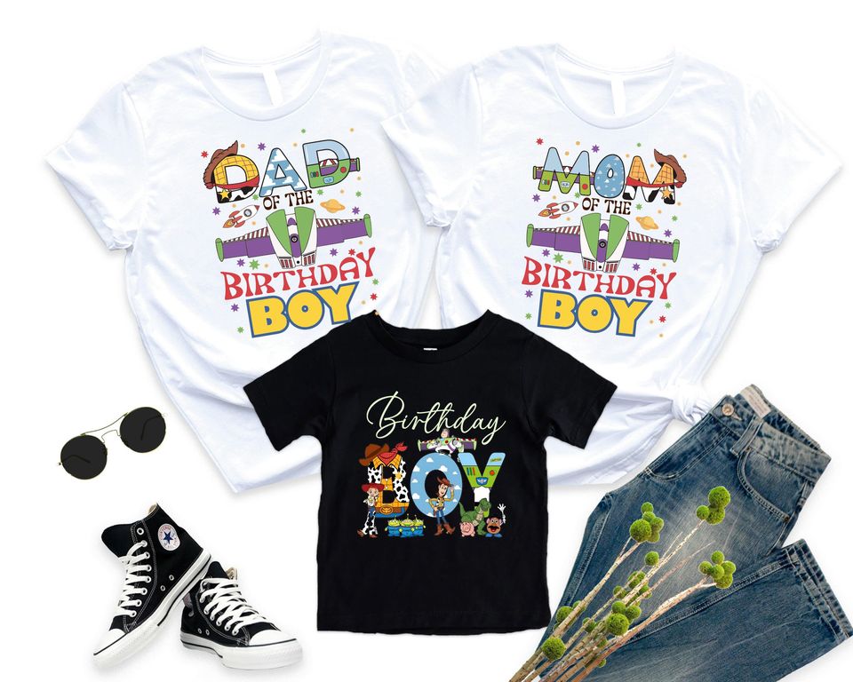 Birthday Boy Toy Story Shirt, Dad Mom Birthday Boy Shirt, Disney Birthday Squad Shirt
