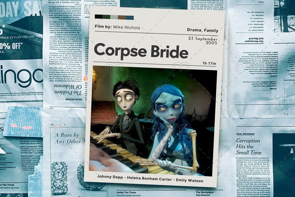 Corpse Bride Movie Poster, Movie Wall Decor