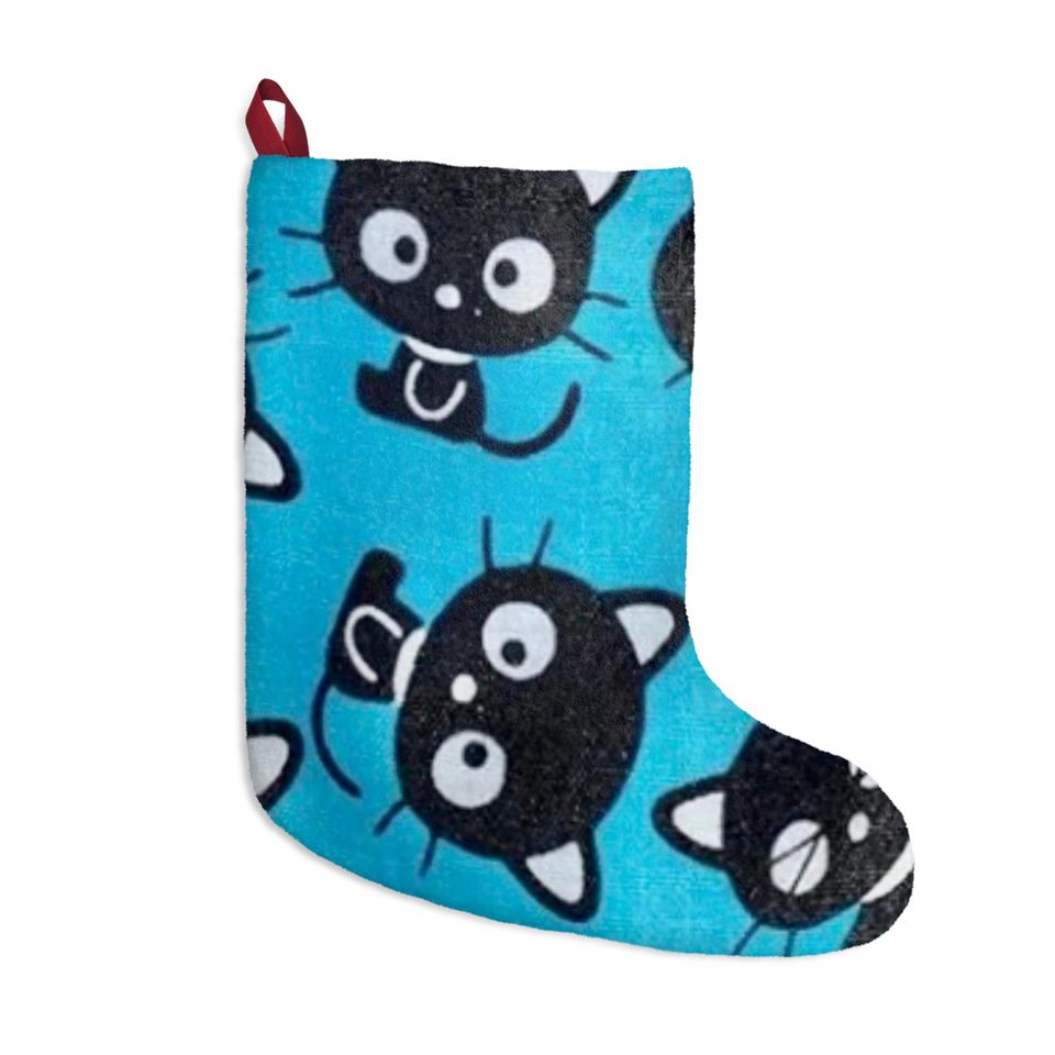 Retro Merry Chococat Choco Kitty Christmas Tree Stocking Holiday Cat Gift Present
