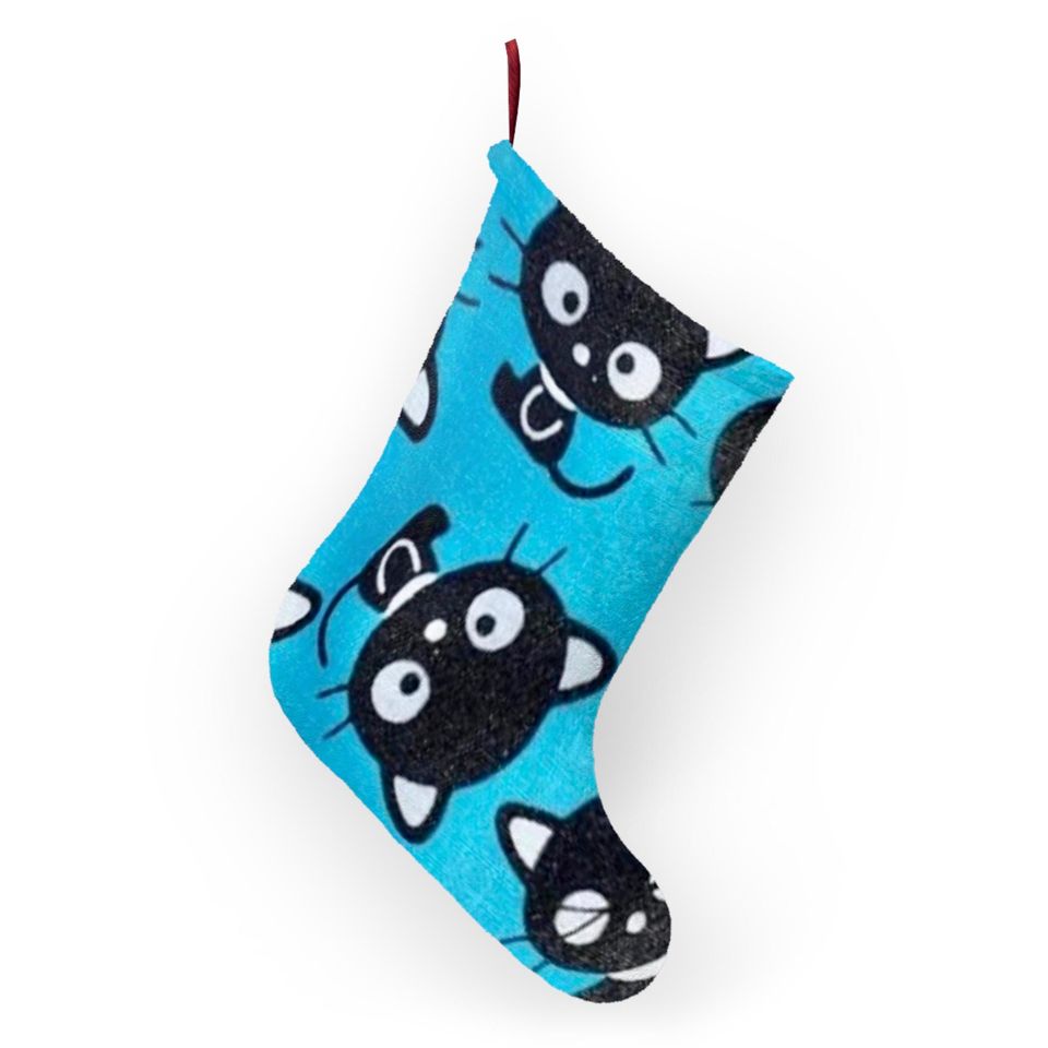 Retro Merry Chococat Choco Kitty Christmas Tree Stocking Holiday Cat Gift Present