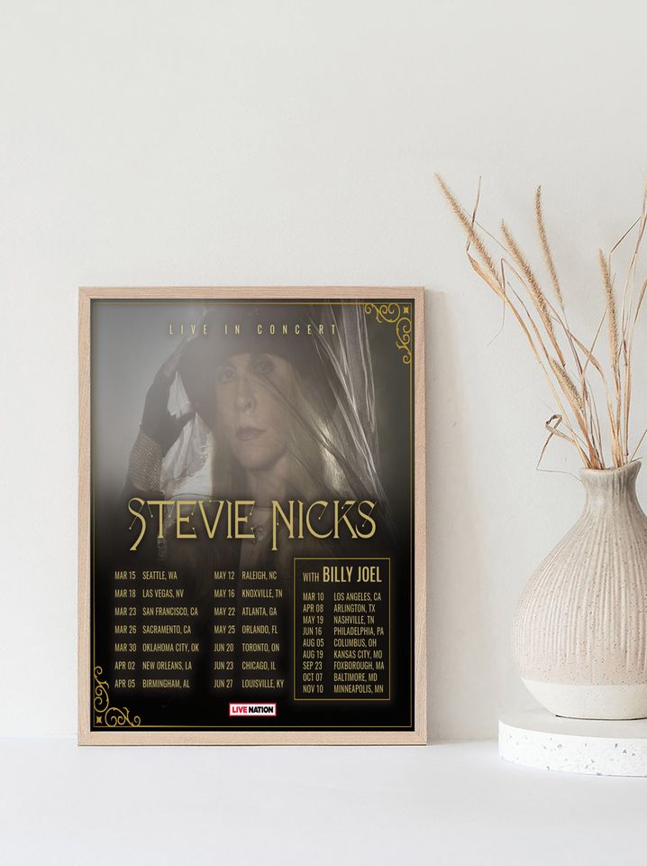 Billy Joel Stevie Nicks 2023 Tour Poster