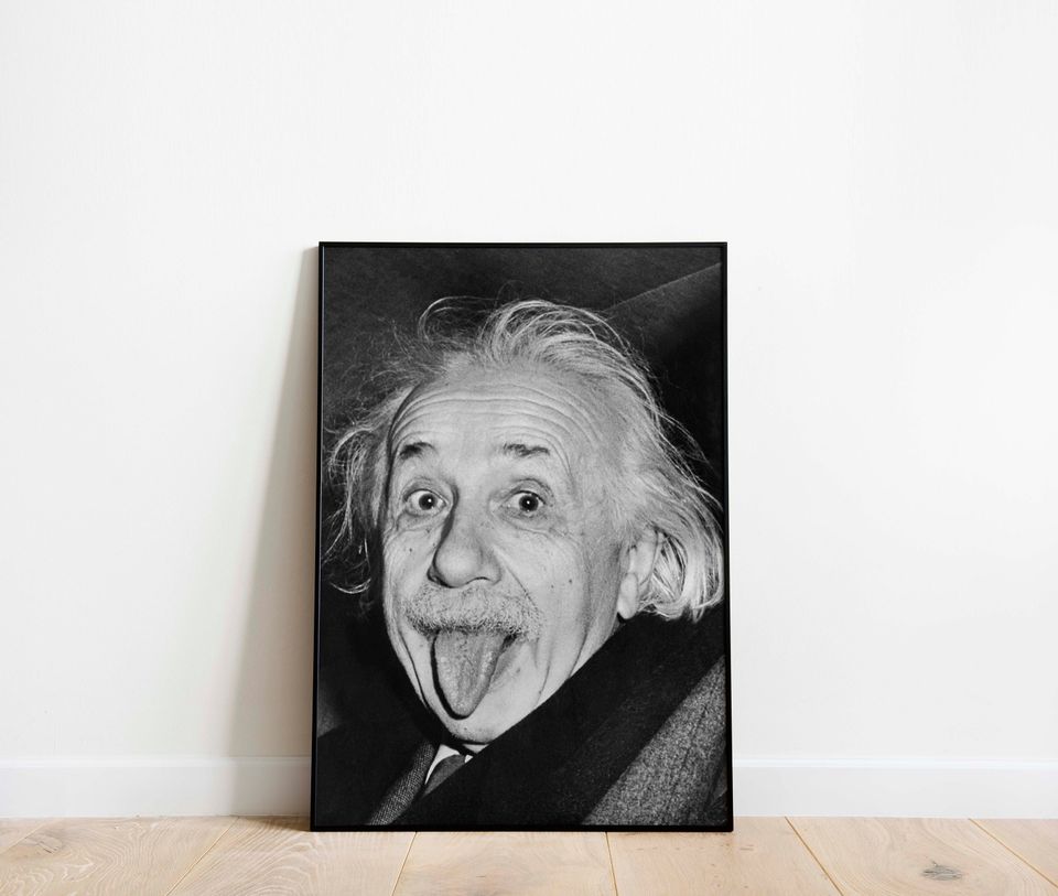 Tongue Albert Einstein Poster
