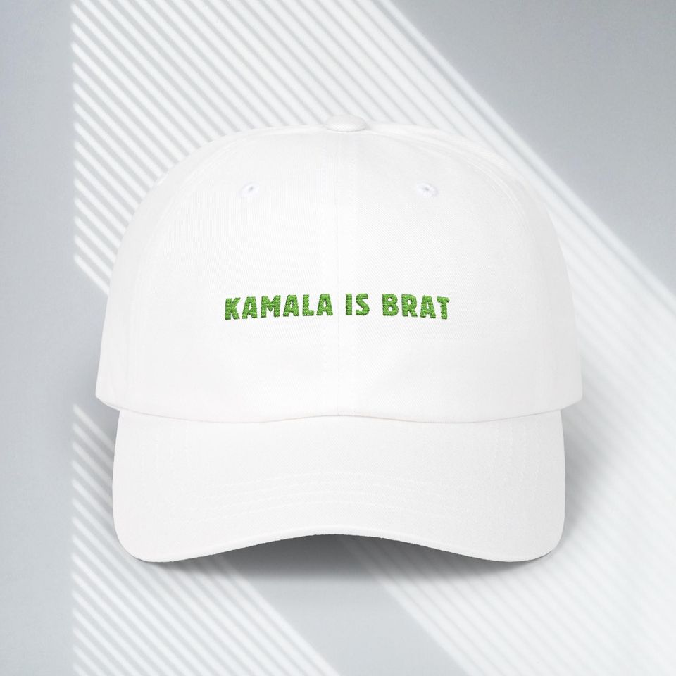 Kamala is Brat Election Meme Hat Embroidered Gift Democrat
