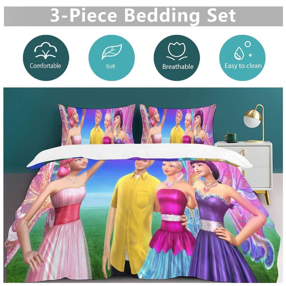 Disney Barbie Bedding Set