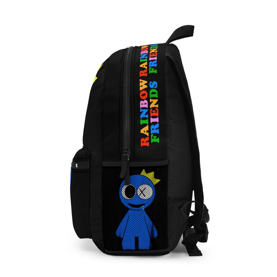 Rainbow friends Backpack, kids Backpack, Blue Rainbow Friends Backpack, Back to School Backpack, School Bag