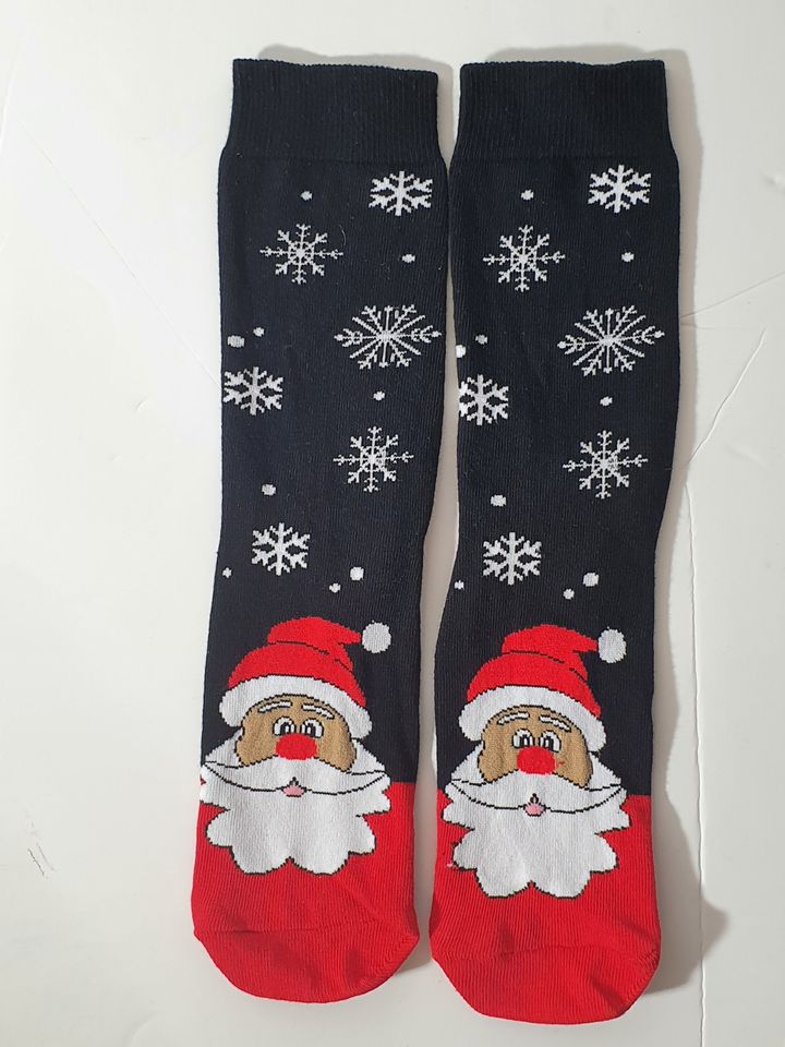 Christmas Socks 1 Pair Funny Designs Size 3 - 8 (Eur 36 - 42)