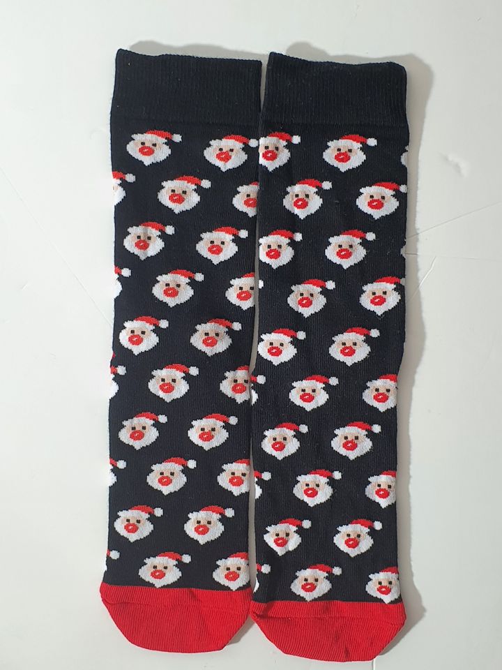 Christmas Socks 1 Pair Funny Designs Size 3 - 8 (Eur 36 - 42)