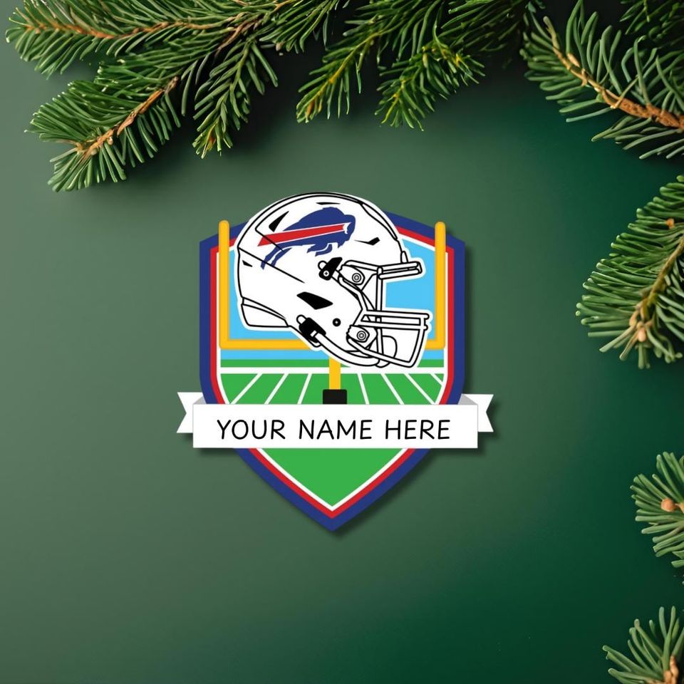 Buffalo Bills Personalized Shield Ornament